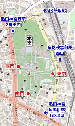 熱田神宮アクセスマップ01