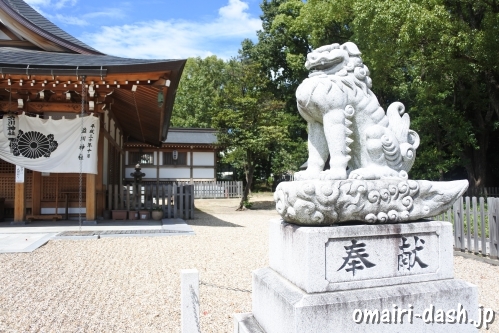 渋川神社(愛知県尾張旭市)狛犬(阿像)