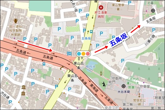 清水五条駅から清水寺への徒歩ルート02