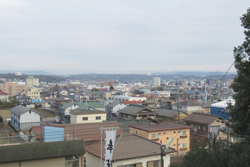 縣神社(岐阜県多治見市)境内からの眺め