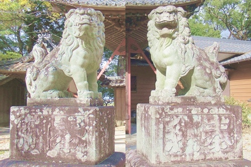 犬ヶ坪神明社(愛知県刈谷市)狛犬