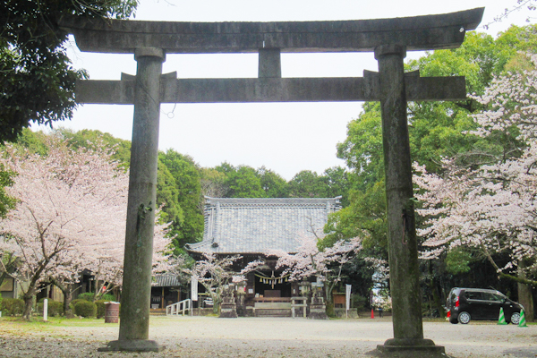洲原神社(愛知県刈谷市)鳥居と拝殿01