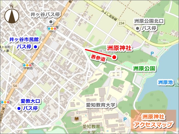 洲原神社(愛知県刈谷市)アクセスマップ01