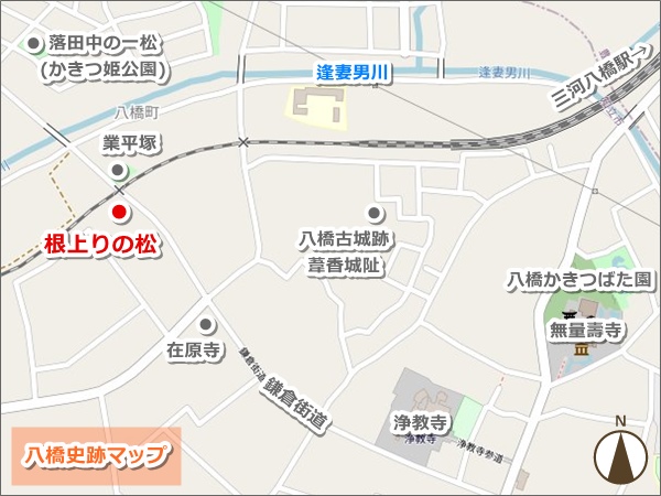 根上りの松(愛知県知立市)アクセスマップ01