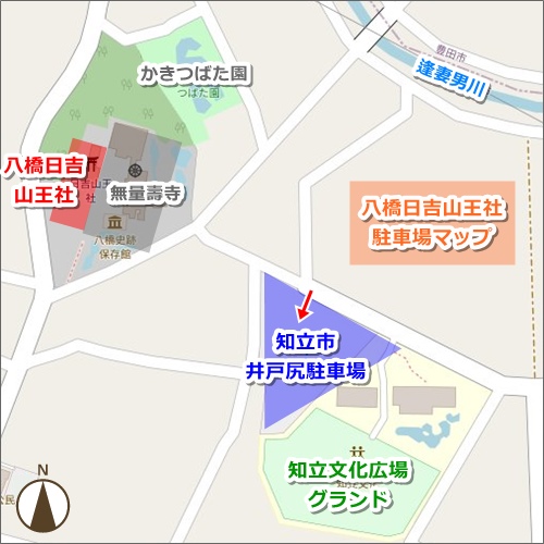 八橋日吉山王社(愛知県知立市)駐車場マップ