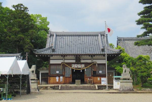 八橋日吉山王社(愛知県知立市)拝殿